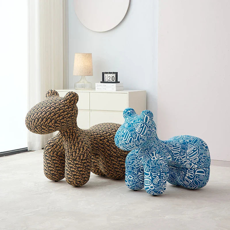Accent Chair Stool Pony Pattern Design Lounge Chair Contemporary Furniture Bedroom Living Room Office Home Housewarming Gift