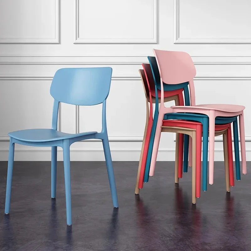 Dining Chair ABS Plastic Nordic Colorful Minimalist Kitchen Island Counter Office Living Room Home Furniture Gift Housewarming