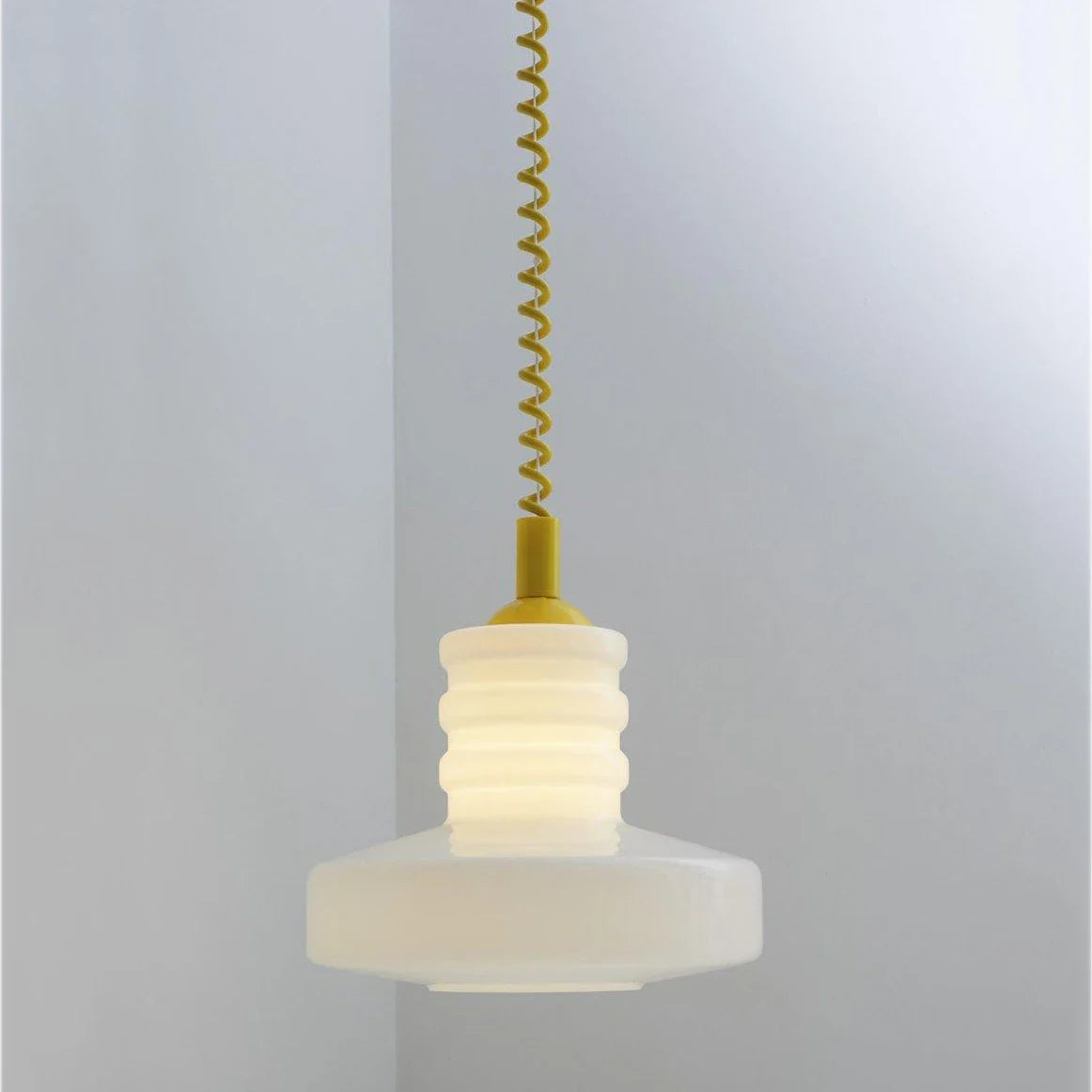 Pendant Ceiling Light Coil-Line Geometric Retro Contemporary Nordic Colorful Hanging Lamp Living Room Bedroom Kitchen Gift