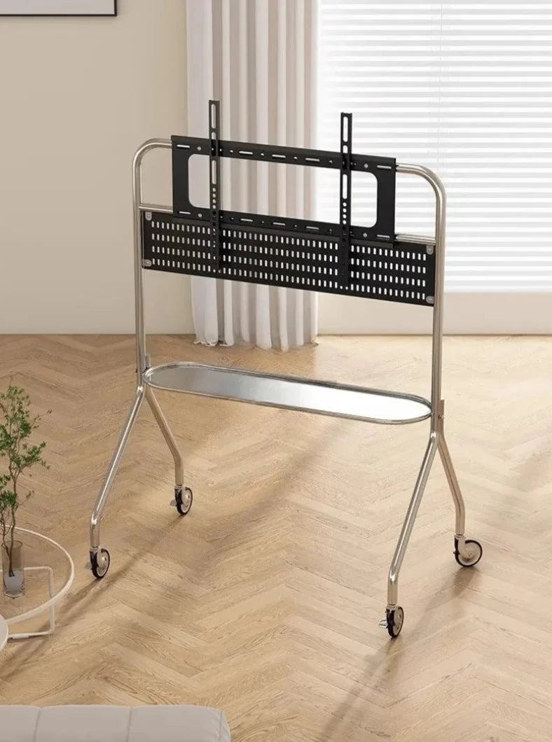 TV Stand Entertainment Center Shelving Stainless Steel Industrial Contemporary Furniture Living Room Home Decor Gift Bedroom