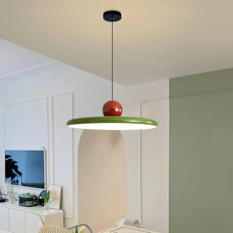 Pendant Ceiling Light Ball Saucer Nordic Mid-Century Retro Colorful Hanging Lamp Living Room Bedroom Dining Kitchen Gift