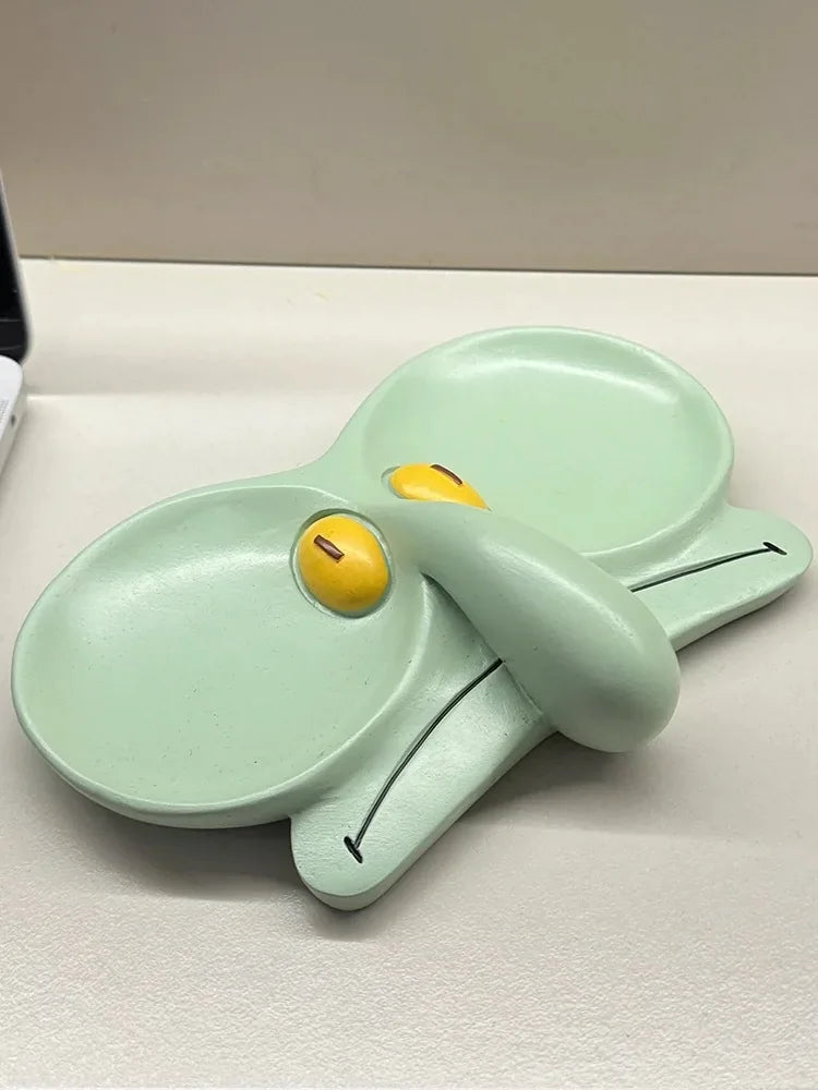 Glasses Holder Eyeglass Stand Squid Character Humor Novelty Funny Desk Office Shelf Living Room Home Decor Unique Gift Desk