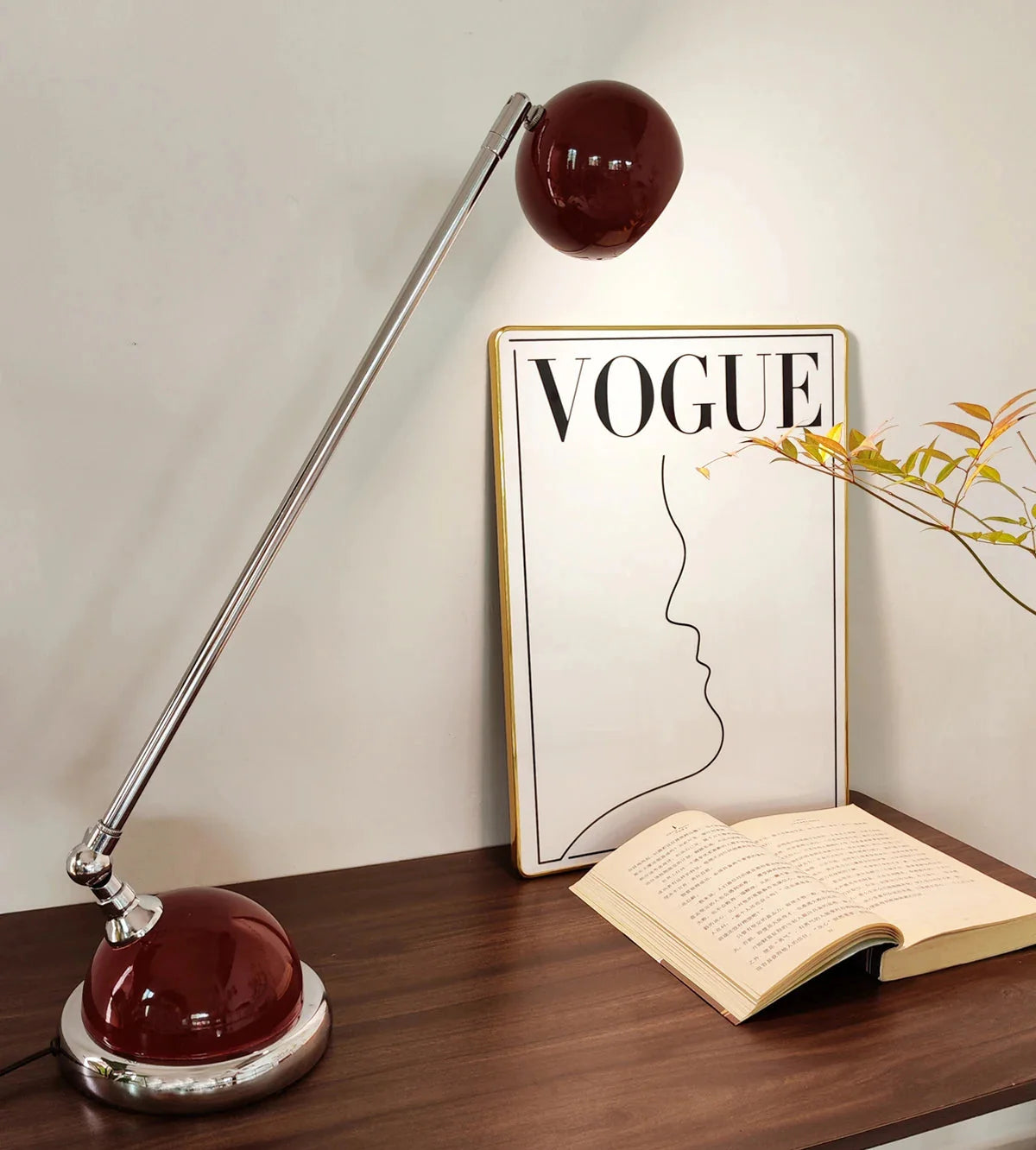 Table Lamp Rotating Ball Minimalist Retro Contemporary Mid-Century Dimmable Bedroom Living Room Office Shelf Home Decor Gift