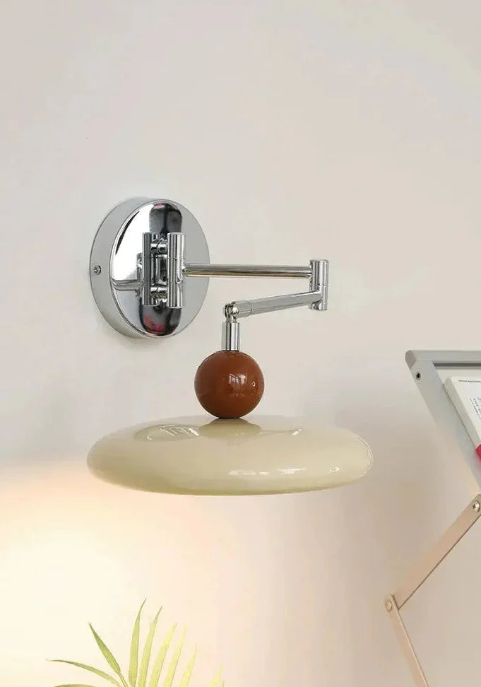 Wall Lamp Plug-in Ball Top Folding Nordic Mid-Century Retro Vintage Bedroom Living Room Office Reading Home Decor Gift Gift