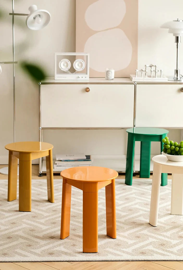 Dining Chair Stool Eco-Mold Recycled Retro Colorful Kitchen Office Living Room Home Furniture Nordic Housewarming Gift Colorful