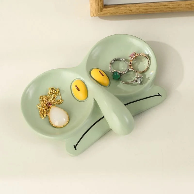 Glasses Holder Eyeglass Stand Squid Character Humor Novelty Funny Desk Office Shelf Living Room Home Decor Unique Gift Desk