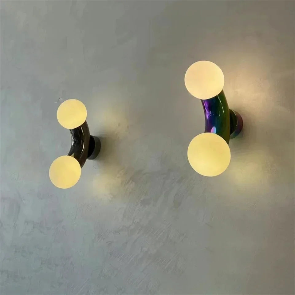 Wall Lamp Ceiling Light Chrome Ball Hotel Style Contemporary Fixture Bedroom Living Room Office Bathroom Home Decor Gift