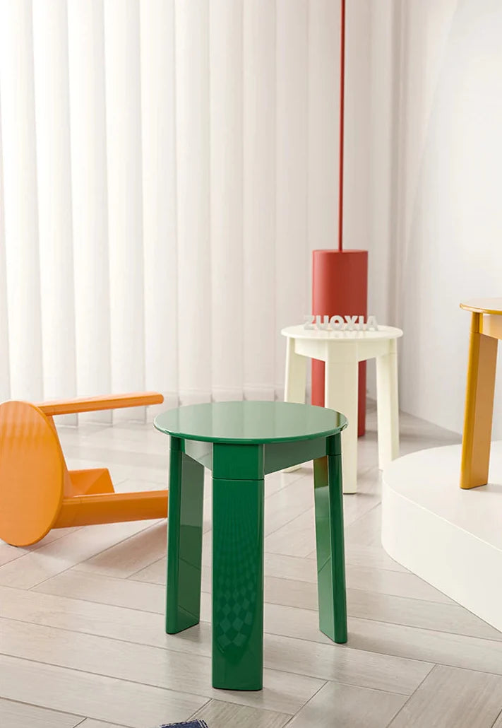 Dining Chair Stool Eco-Mold Recycled Retro Colorful Kitchen Office Living Room Home Furniture Nordic Housewarming Gift Colorful