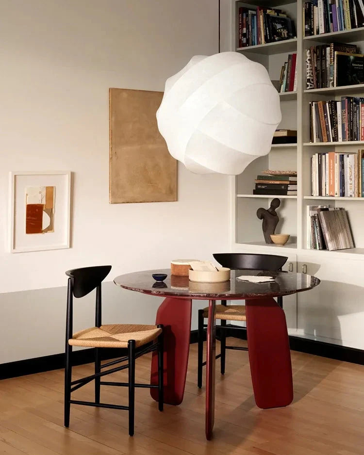 Japanese Silk Wabi-Sabi Pendant Light