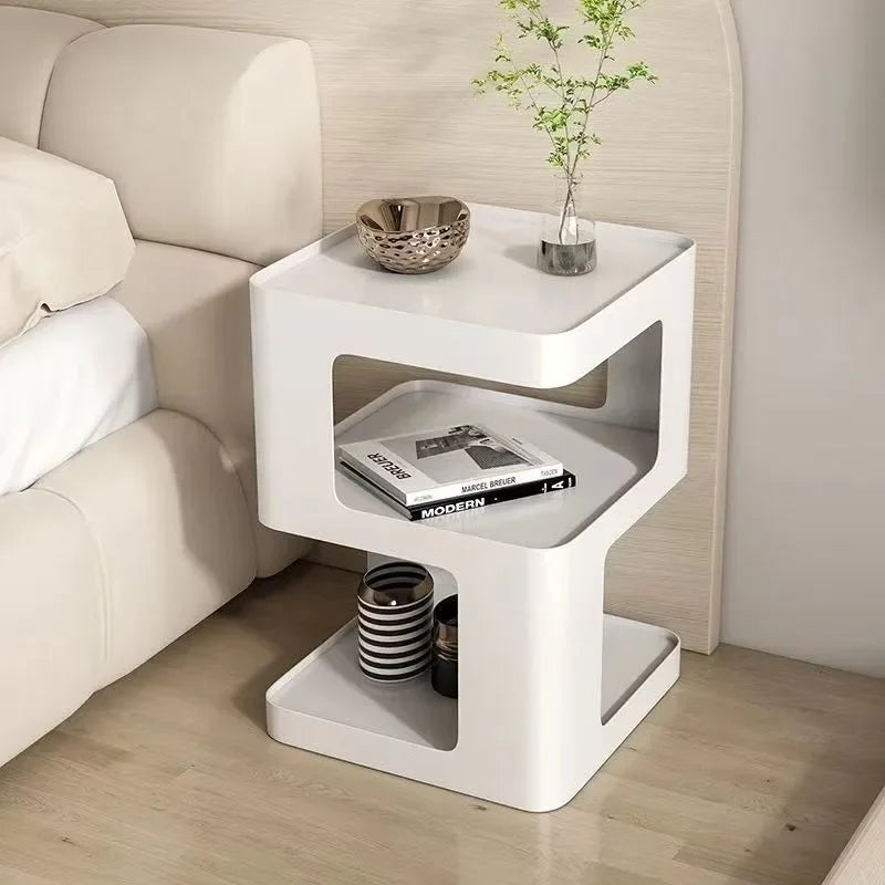 Side Table ABS Origami Folding Nordic Colorful Contemporary Furniture Living Room Bedroom Office Home Accent Table Gift Housewarming