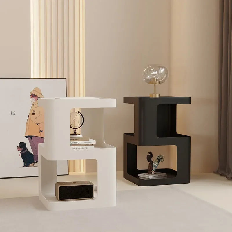 Side Table ABS Origami Folding Nordic Colorful Contemporary Furniture Living Room Bedroom Office Home Accent Table Gift Housewarming
