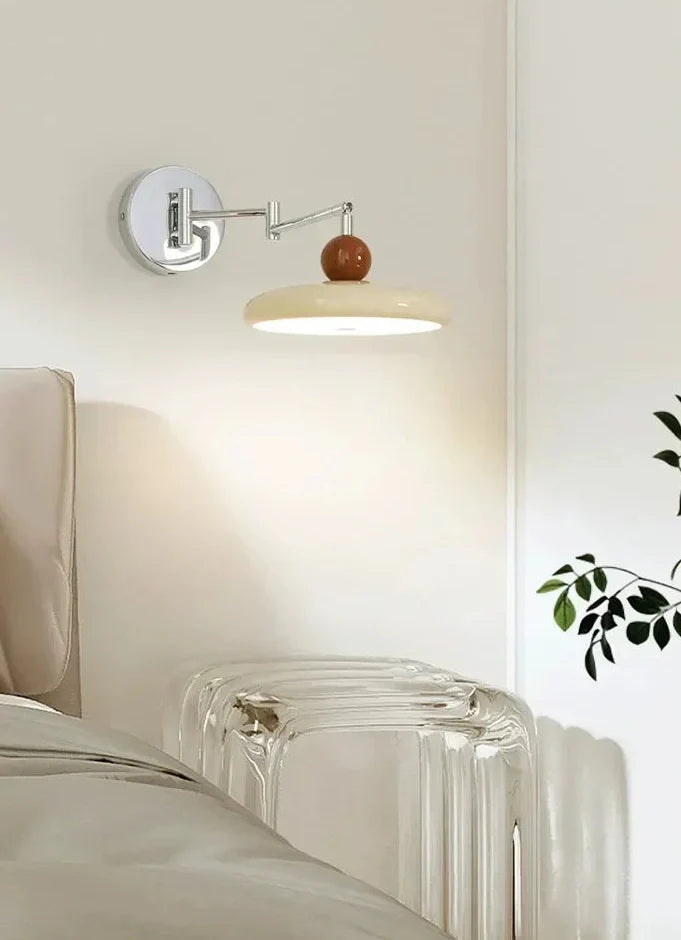 Wall Lamp Plug-in Ball Top Folding Nordic Mid-Century Retro Vintage Bedroom Living Room Office Reading Home Decor Gift Gift
