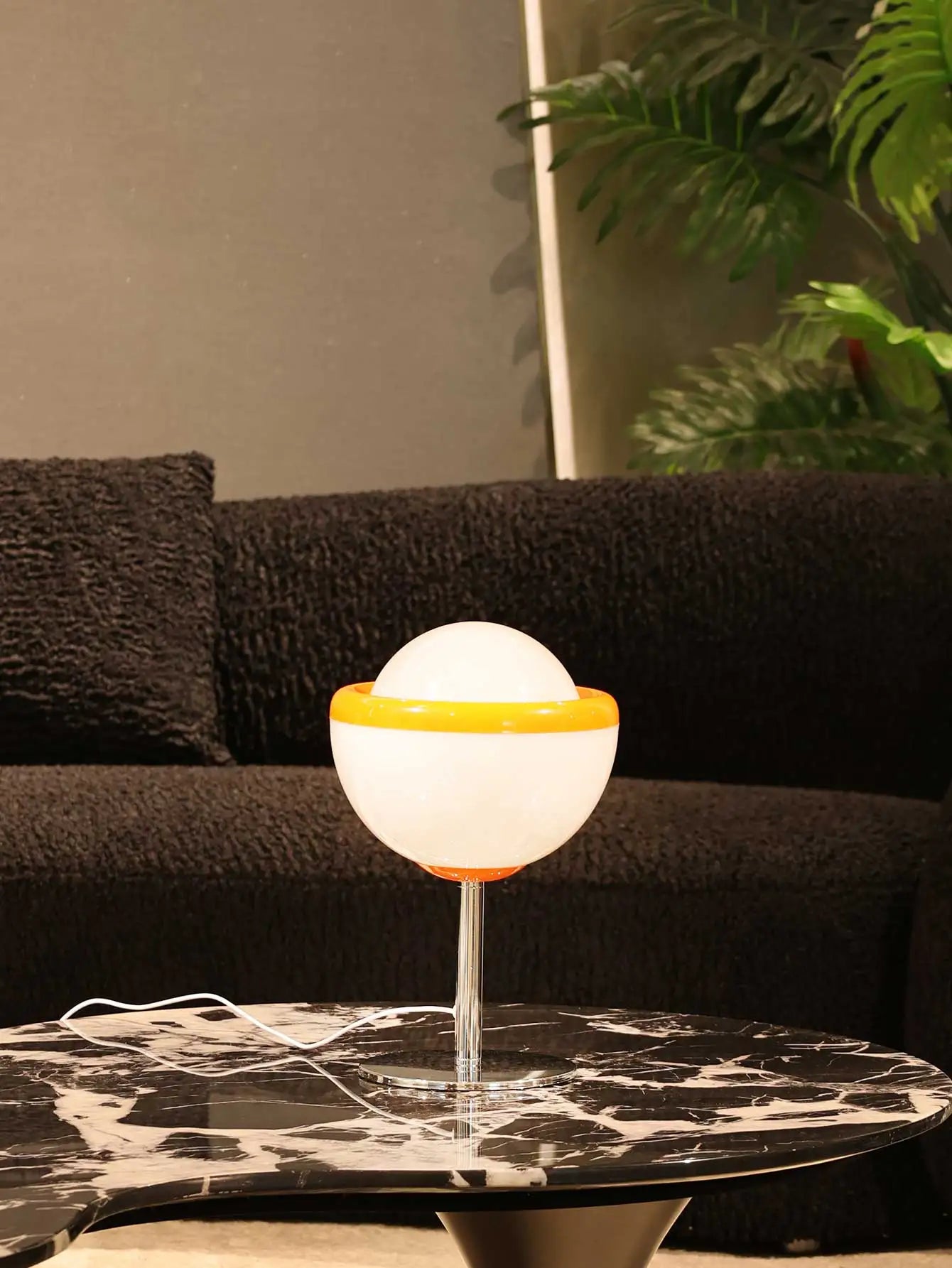 Table Lamp Wine Glass Shape ABS Retro Mid-Century Colorful Bedroom Living Room Office Shelf Desk Home Decor Gift Housewarming Unique