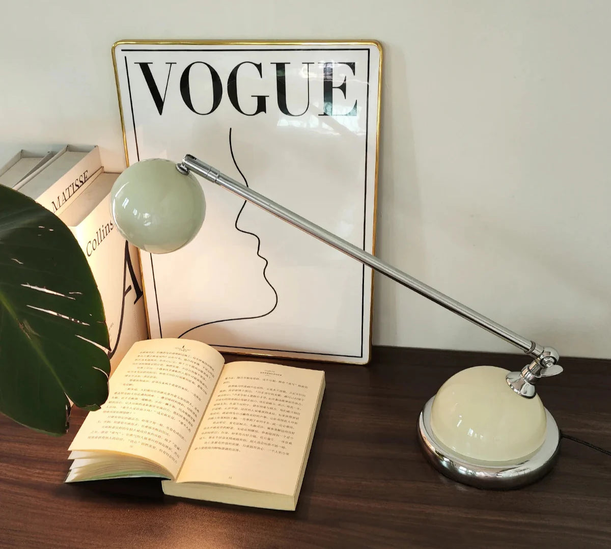 Table Lamp Rotating Ball Minimalist Retro Contemporary Mid-Century Dimmable Bedroom Living Room Office Shelf Home Decor Gift