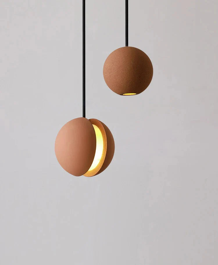Ceiling Light Cement Moon Planet Ball Contemporary Fixture Chandelier Living Room Bedroom Dining Kitchen Office Home Gift