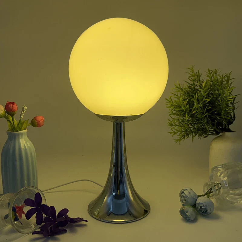 Table Lamp Colored Glass Ball Retro Contemporary Minimalist Bedroom Living Room Office Shelf Desk Home Decor Unique Gift