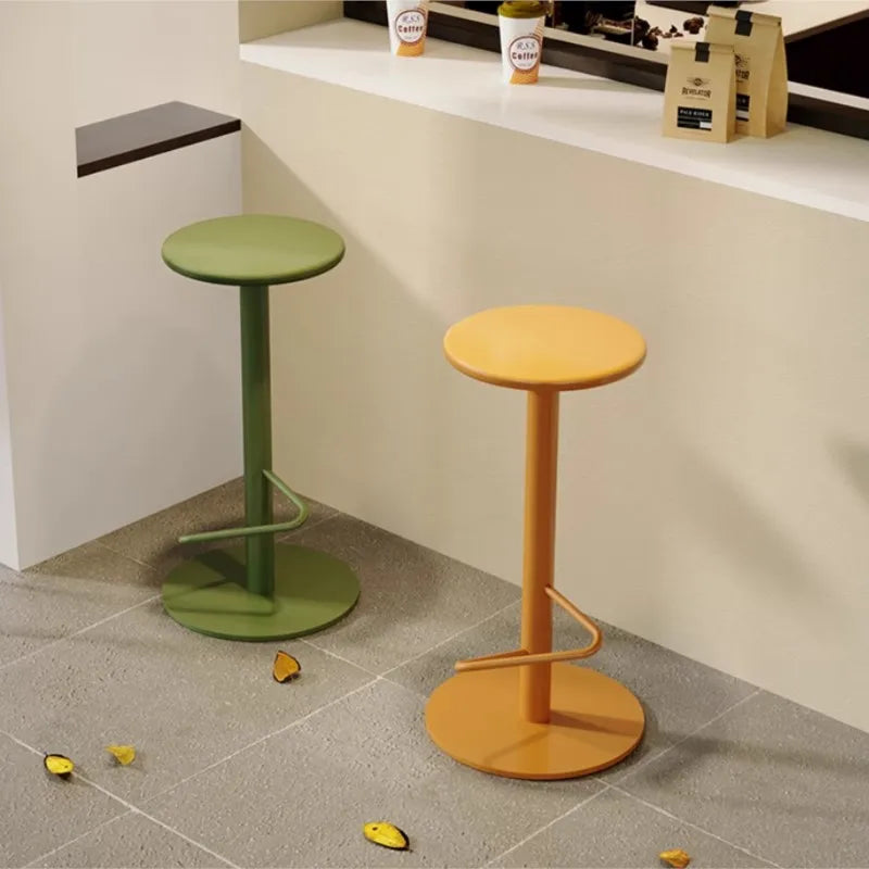 Bar Stool Counter Stool Metal Colorful Contemporary Retro Kitchen Dining Room Island Home Furniture Housewarming Gift Mid-Century