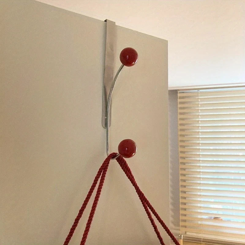 Door Hook Wall Hook Metal Ball Retro Mid-Century Nordic Hanger Rack Bedroom Entryway Hallway Living Room Home Decor Gift