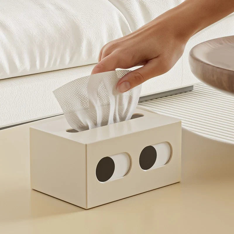 Tissue Holder Face Humor Retro Novelty Funny Game Room Desk Office Shelf Home Contemporary Unique Housewarming Decor Gift