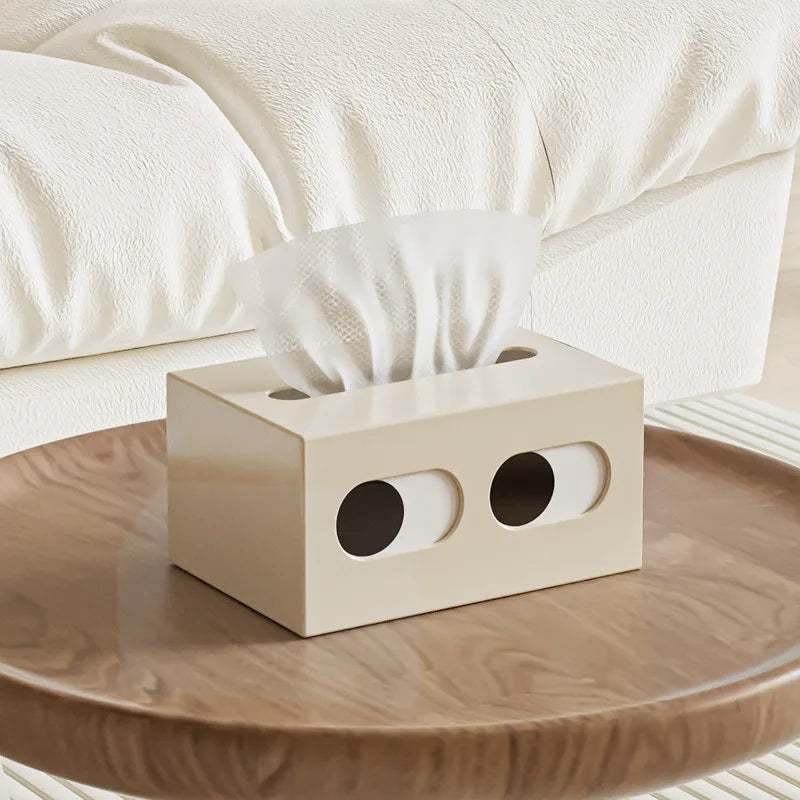 Tissue Holder Face Humor Retro Novelty Funny Game Room Desk Office Shelf Home Contemporary Unique Housewarming Decor Gift