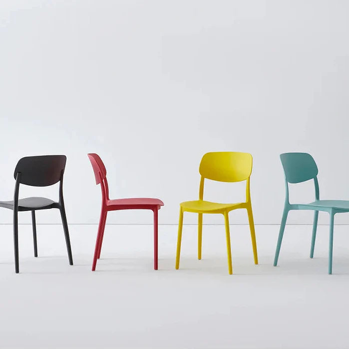 Dining Chair ABS Plastic Nordic Colorful Minimalist Kitchen Island Counter Office Living Room Home Furniture Gift Housewarming
