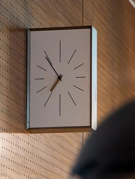 Wall Clock Table Clock Acacia Wood Japanese Vintage Wabi-Sabi Japandi Retro Living Room Bedroom Kitchen Office Home Decor Gift