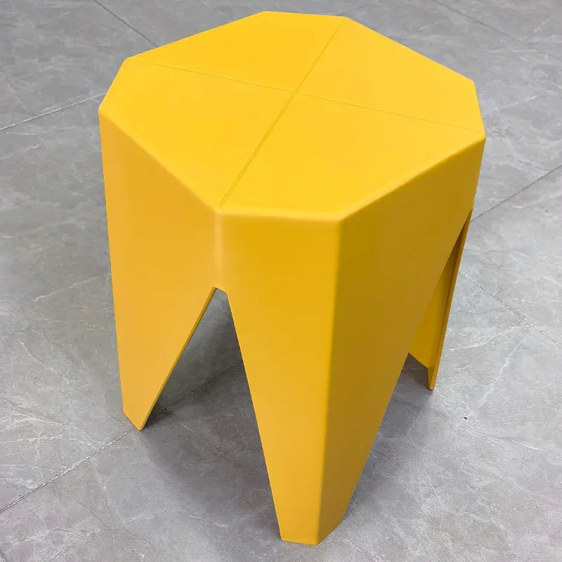 Dining Chair Stool Origami Eco-Mold Recycled ABS Nordic Retro Colorful Kitchen Office Home Furniture Housewarming Gift Dining
