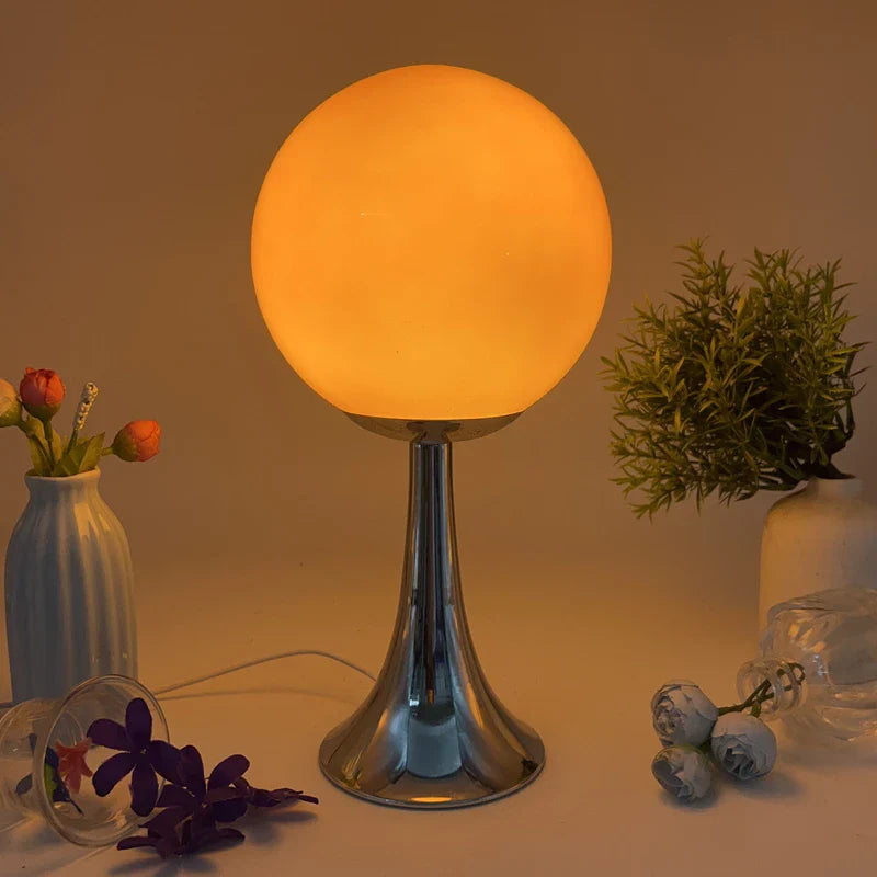Table Lamp Colored Glass Ball Retro Contemporary Minimalist Bedroom Living Room Office Shelf Desk Home Decor Unique Gift