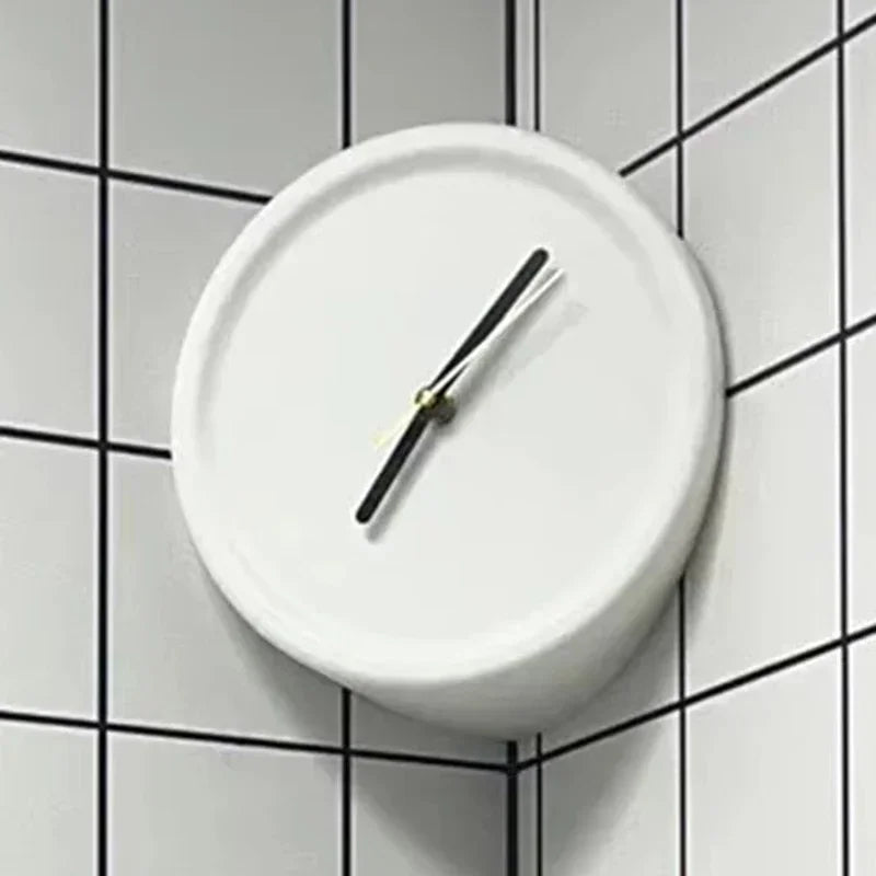 Wall Clock Corner Angle ABS Contemporary Retro Kid's Room Bedroom Living Room Office Kitchen Home Decor Colorful Gift Housewarming