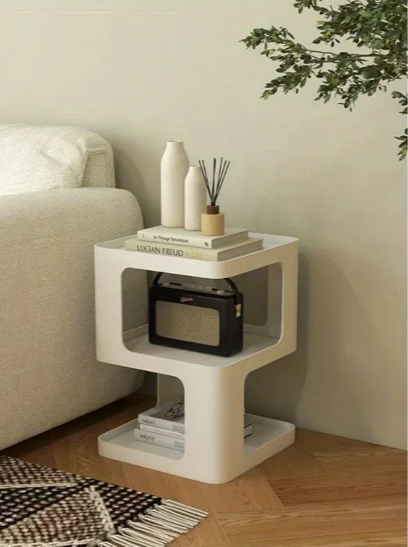 Side Table ABS Origami Folding Nordic Colorful Contemporary Furniture Living Room Bedroom Office Home Accent Table Gift Housewarming