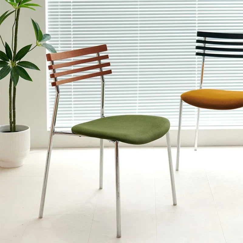 Dining Chair Wood Backrest MCM Mid-Century Nordic Contemporary Kitchen Office Living Room Home Furniture Housewarming Gift