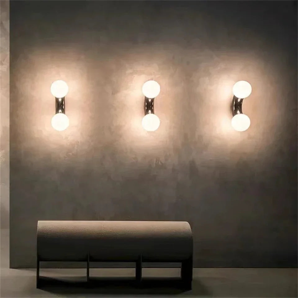 Wall Lamp Ceiling Light Chrome Ball Hotel Style Contemporary Fixture Bedroom Living Room Office Bathroom Home Decor Gift