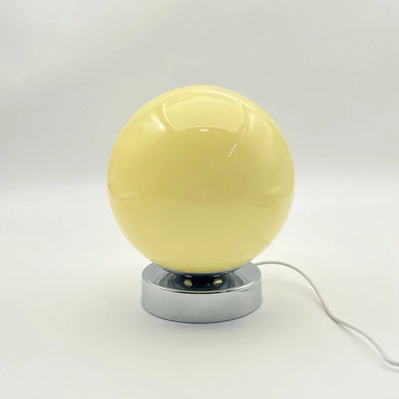 Table Lamp Glass Ball Chrome Retro Contemporary Nordic Minimalist Bedroom Living Room Office Shelf Desk Home Decor Gift Housewarming
