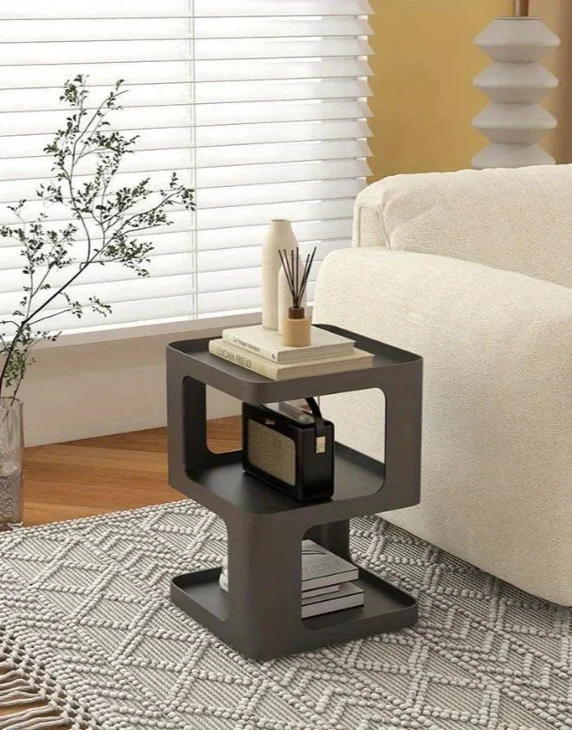 Side Table ABS Origami Folding Nordic Colorful Contemporary Furniture Living Room Bedroom Office Home Accent Table Gift Housewarming