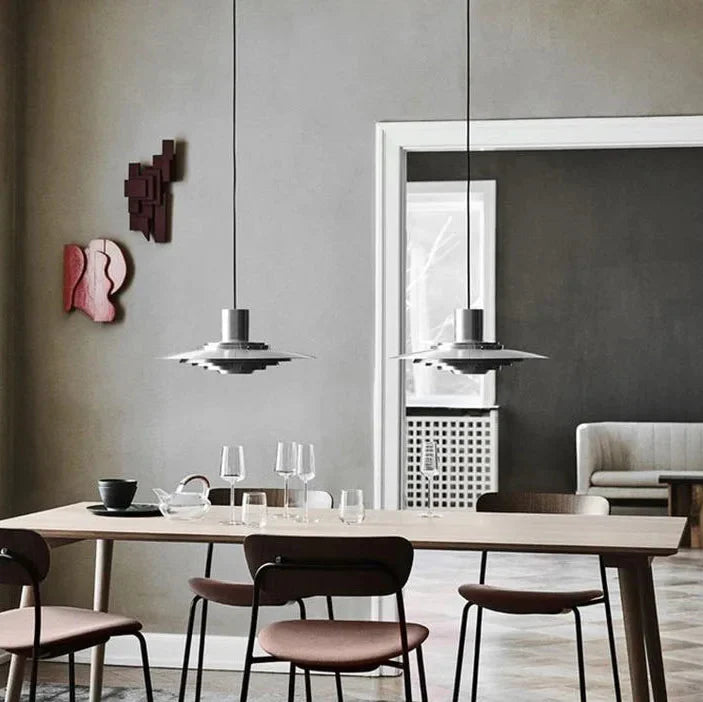 Pendant Ceiling Light Aluminum Contemporary Metal Minimalist Hanging Lamp Living Room Bedroom Dining Kitchen Office Gift