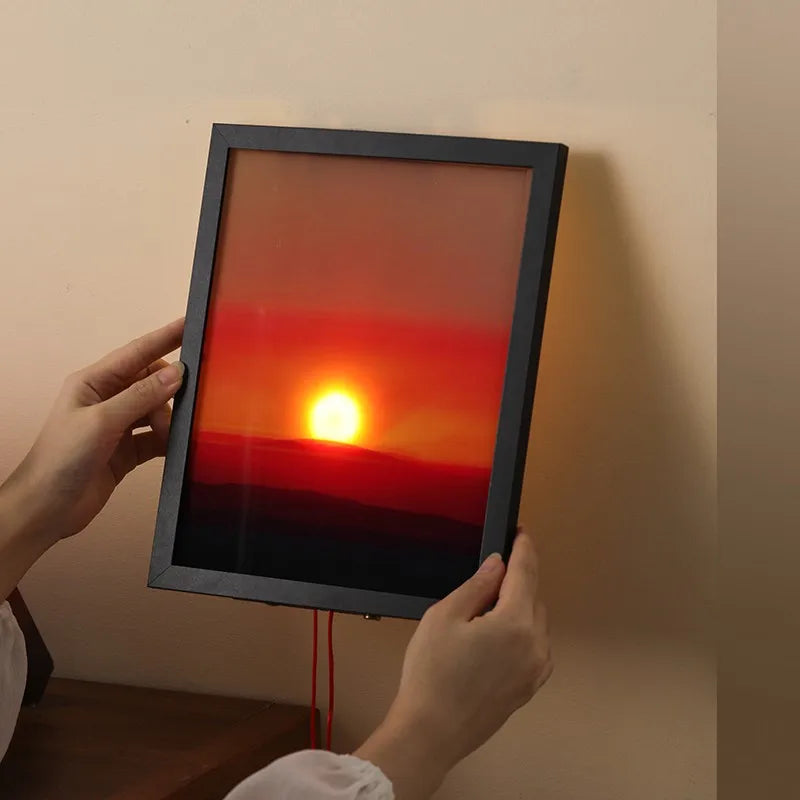 Wall Lamp Rising Falling Sun Interactive Light Novelty Humor Bedroom Living Room Office Home Decor Unique Housewarming Gift