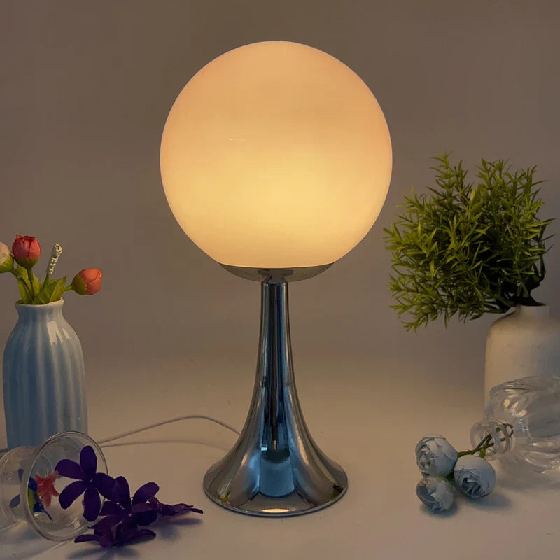 Table Lamp Colored Glass Ball Retro Contemporary Minimalist Bedroom Living Room Office Shelf Desk Home Decor Unique Gift