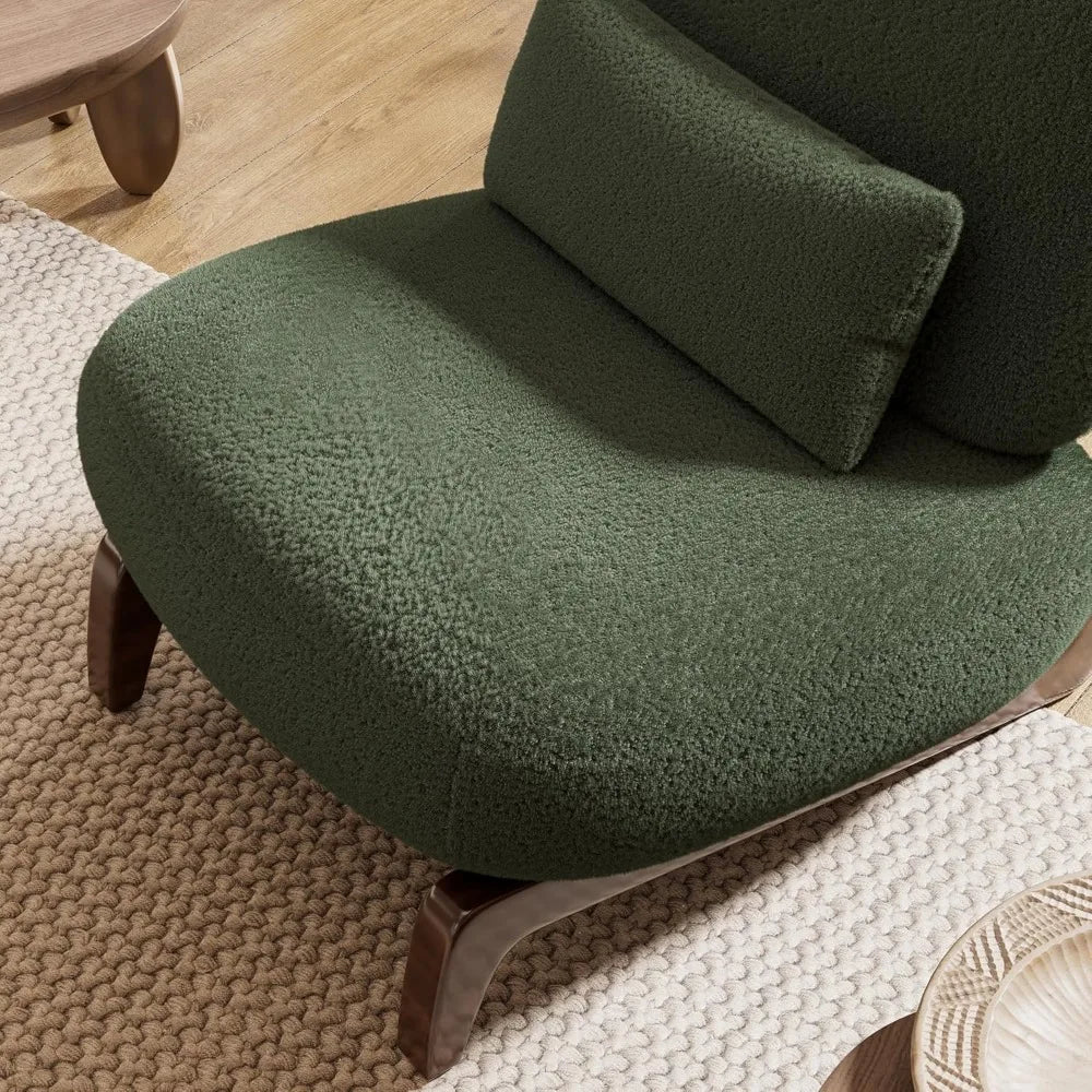 Lounge Chair Accent Chair Boucle Tilt Back Cloud Contemporary Mid-Century Couch Furniture Living Room Bedroom Reading Gift