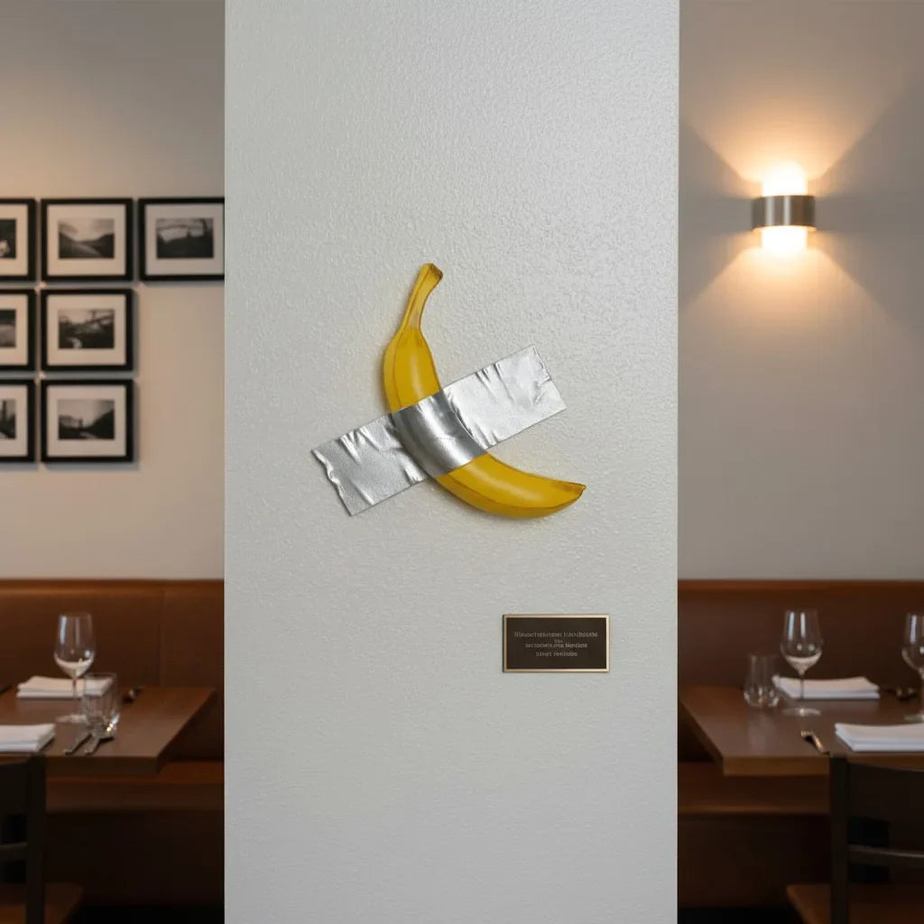 Wall Decor Banana Duck Tape Artistic Humor Contemporary Kid's Room Living Room Bedroom Office Home Decor Novelty Unique Gift