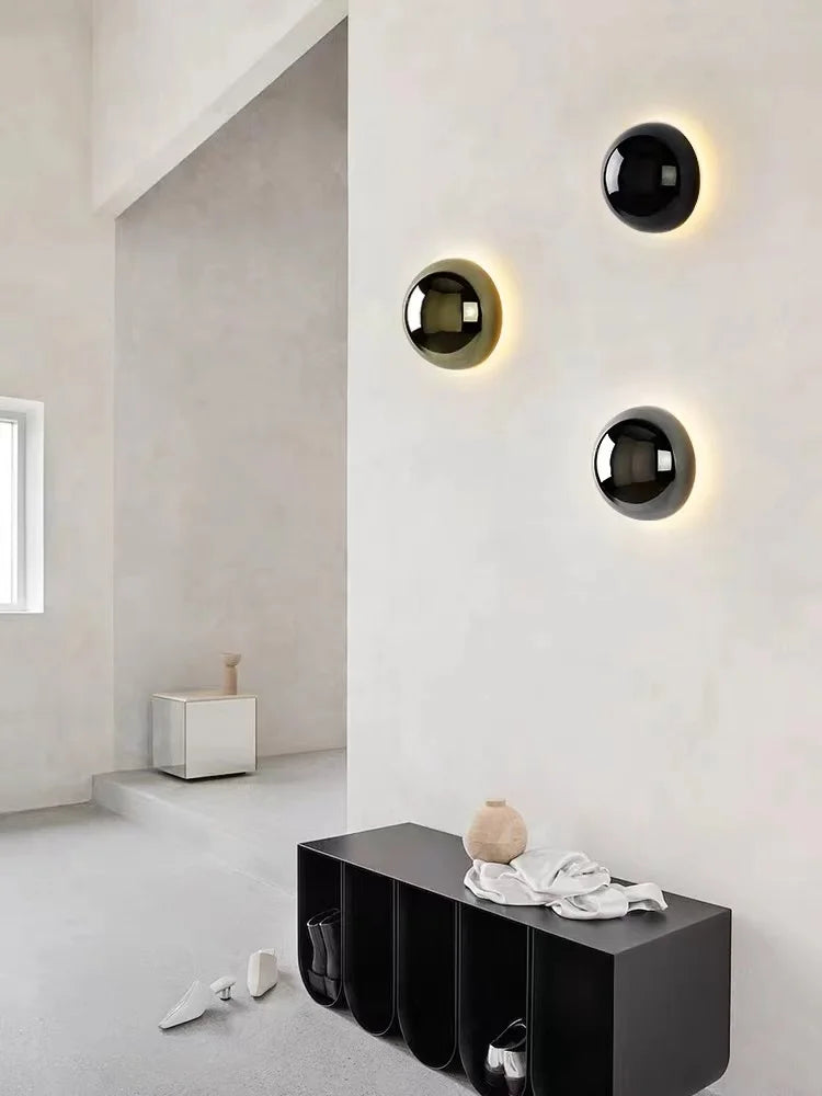 Wall Lamp Metal Dome Minimalist Contemporary Hotel Nordic Bedroom Living Room Office Bathroom Home Decor Housewarming Gift