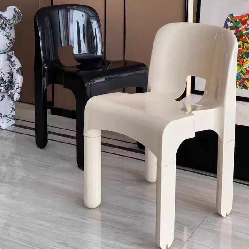 Dining Chair ABS Modular Colorful Contemporary Nordic Retro Kitchen Office Living Room Home Furniture Housewarming Gift Dining