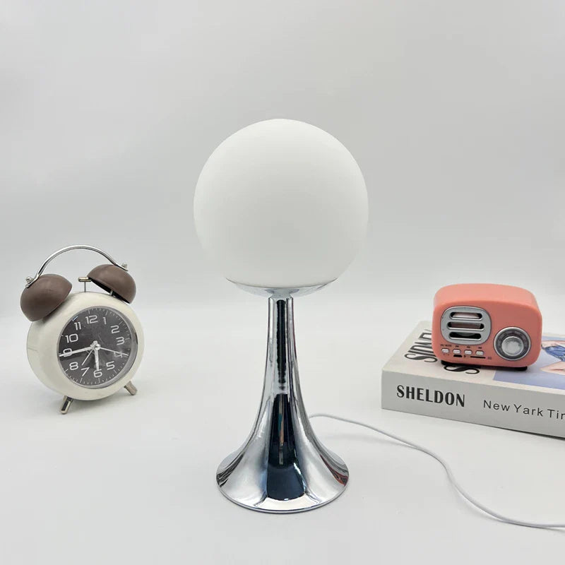 Table Lamp Colored Glass Ball Retro Contemporary Minimalist Bedroom Living Room Office Shelf Desk Home Decor Unique Gift