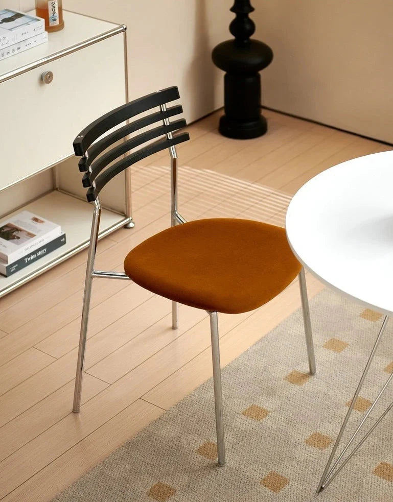 Dining Chair Wood Backrest MCM Mid-Century Nordic Contemporary Kitchen Office Living Room Home Furniture Housewarming Gift