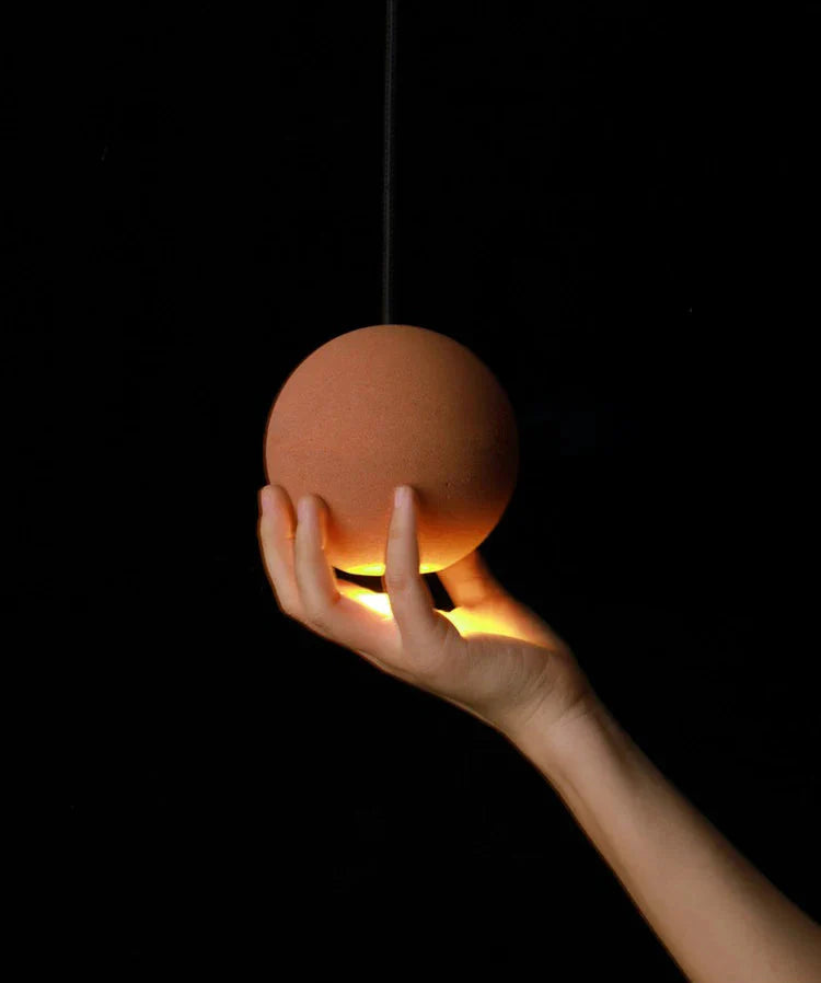 Ceiling Light Cement Moon Planet Ball Contemporary Fixture Chandelier Living Room Bedroom Dining Kitchen Office Home Gift
