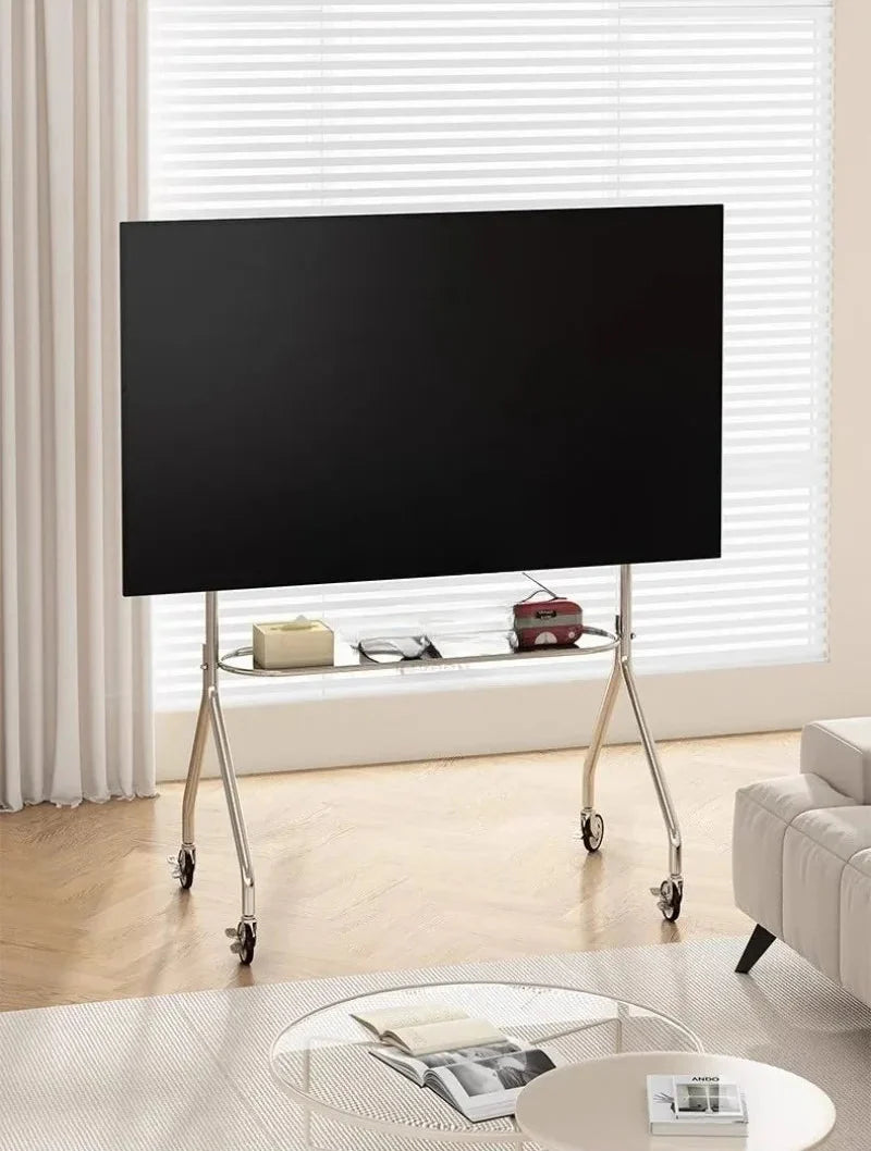 TV Stand Entertainment Center Shelving Stainless Steel Industrial Contemporary Furniture Living Room Home Decor Gift Bedroom