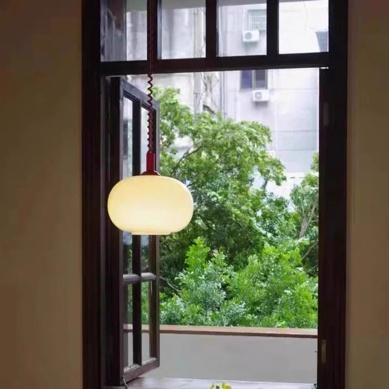 Pendant Ceiling Light Coil-Line Retro Contemporary Nordic Colorful Hanging Lamp Living Room Bedroom Dining Kitchen Gift Dining