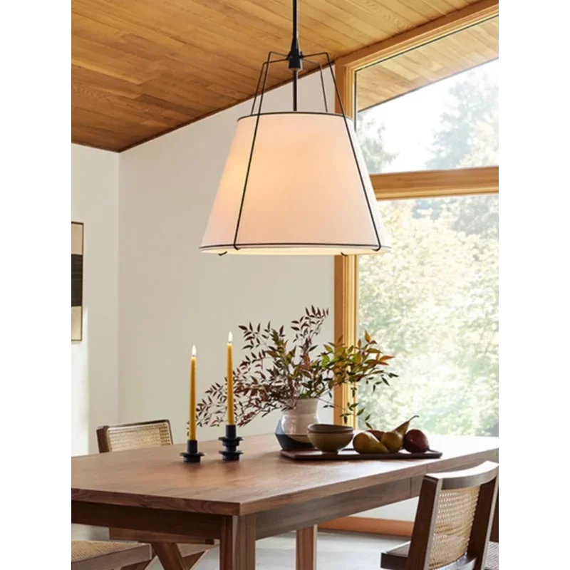 Pendant Ceiling Light Vintage Cloth Fabric Contemporary Hanging Lamp Living Room Bedroom Dining Kitchen Office Home Gift