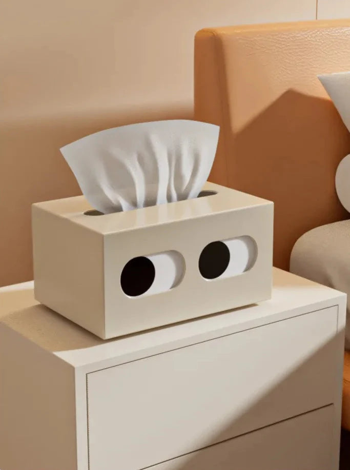 Tissue Holder Face Humor Retro Novelty Funny Game Room Desk Office Shelf Home Contemporary Unique Housewarming Decor Gift