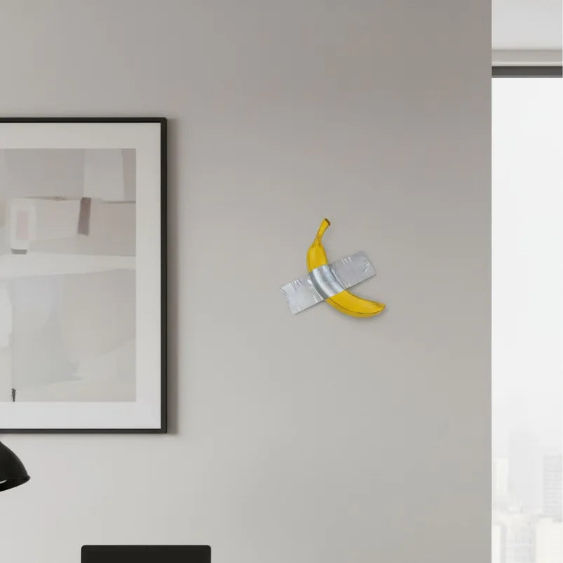 Wall Decor Banana Duck Tape Artistic Humor Contemporary Kid's Room Living Room Bedroom Office Home Decor Novelty Unique Gift