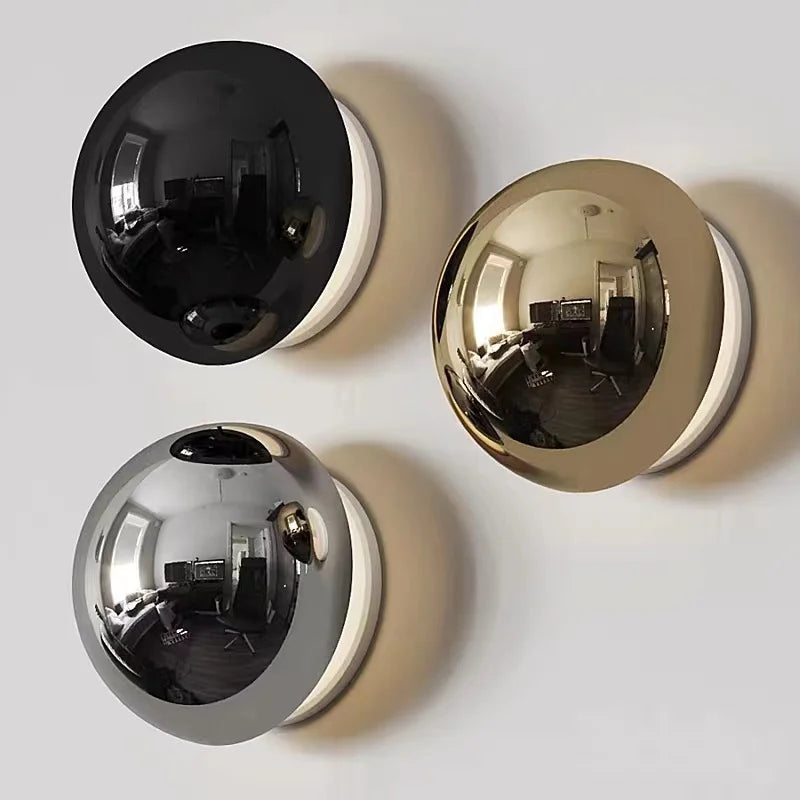 Wall Lamp Metal Dome Minimalist Contemporary Hotel Nordic Bedroom Living Room Office Bathroom Home Decor Housewarming Gift
